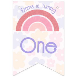 Blumenrainbogen Birthday Bunting Banner