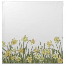 Blumenrand an gelben Narzellen