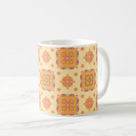 Blumenraster-Keramikbecher Kaffeetasse