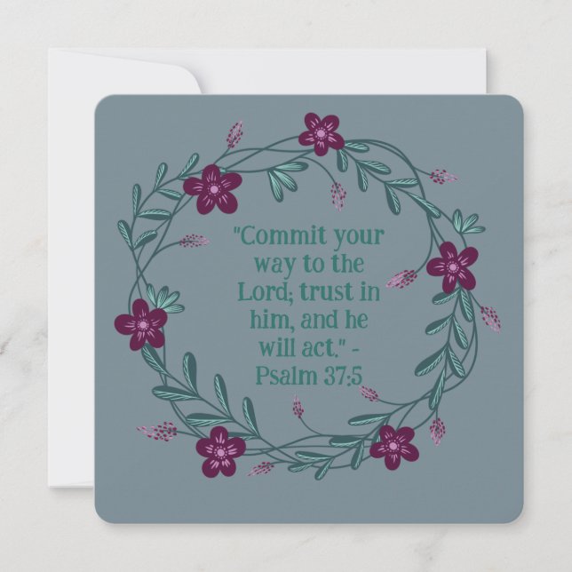 Blumenreath Religious Blank Besonderen Anlasses (Vorderseite)