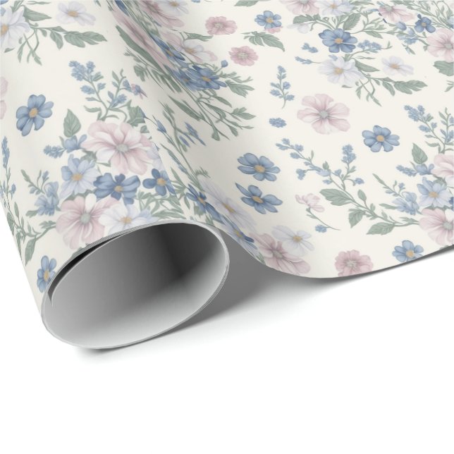 blumenreich geschenkpapier (Rolleneckpunkt)