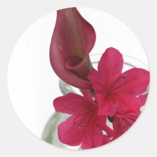 blumenreich runder aufkleber