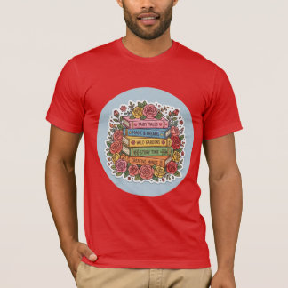 Blumenreiches Buchwurm-T-Shirt | Süßes Lesen & Ros T-Shirt