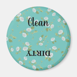 Blumenreiniger Dirty White Daisis Aquamarine Gesch Magnet