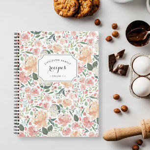 Blumenrezept im Sommer Notizbuch