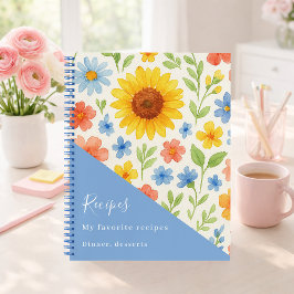 Blumenrezept Notizbuch