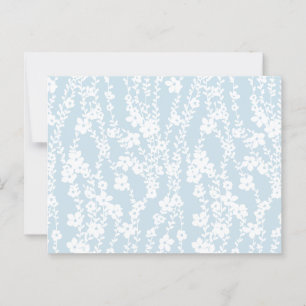 Blumenrinder (blau) postkarte