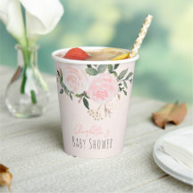 Blumenrosa Babydusche Papiertücher