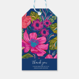 Blumenrosa Brautparty in Aquarellfarben Geschenkanhänger