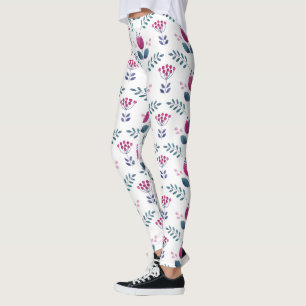 Blumenrosa-Design Leggings