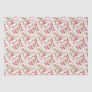 Blumenrosa Hütte Rose Muster Seidenpapier