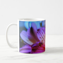 Blumenrosa Lila Lilies Kaffee Tasse