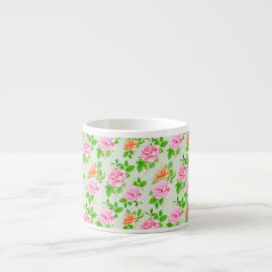 Blumenrosa-Muster-2367 Espressotasse