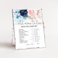 Blumenrosa oder blau Alte Ehefrauen Poster