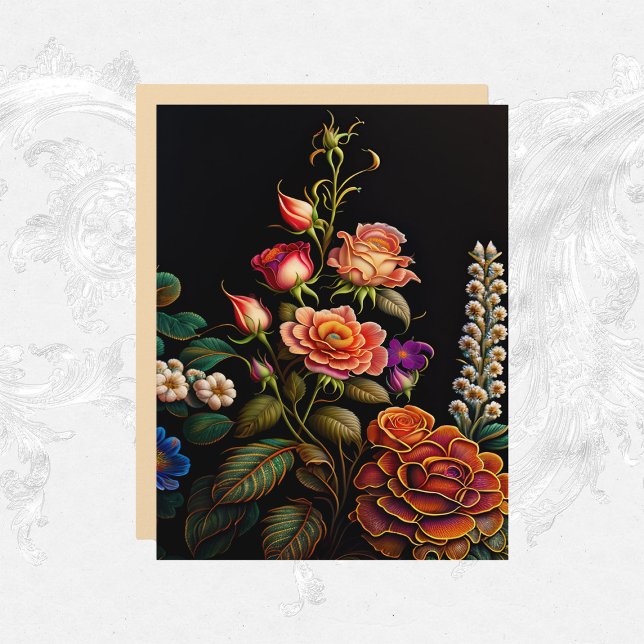 Blumenrosa Rose Bouquet Artwork Artikel (Von Creator hochgeladen)