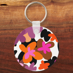 Blumenrosa Schlüsselanhänger