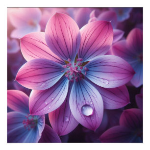 Blumenrosa und Lila Lilac Fotodruck