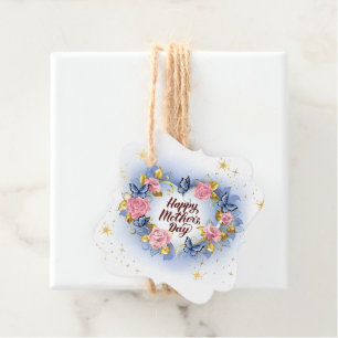 Blumenrose Schmetterling Herz Frohen Muttertag Geschenkanhänger