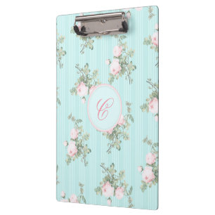 BlumenRosen des personalisierten Klemmbrett-Shabby Klemmbrett