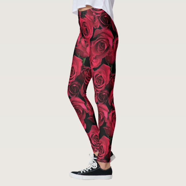 BlumenRosen-Garten-Blumen-Leggings Leggings (Links)