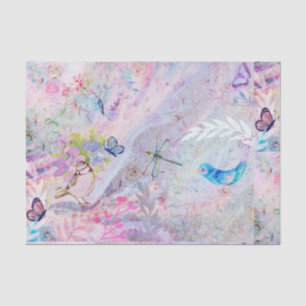 BlumenRosen-GoldDecoupage Seidenpapier