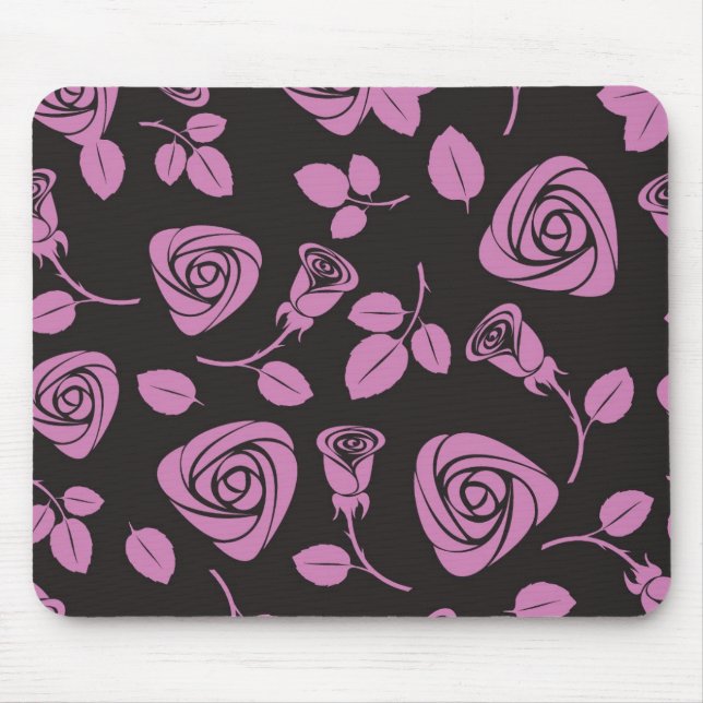 BlumenRosen-Hintergrund Mousepad (Vorne)