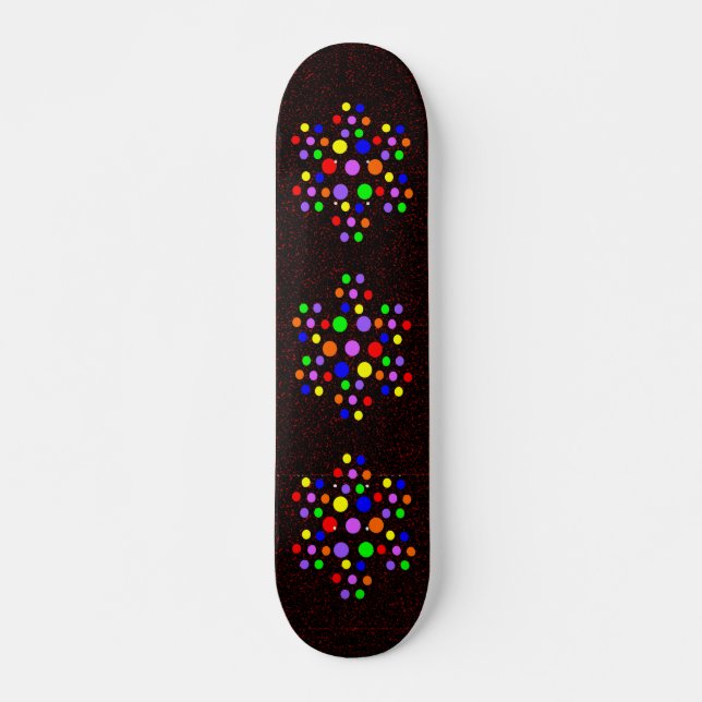 Blumenrost-Spots Skateboard (Vorne)