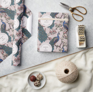 Blumenrost-Verlobung-Pflasterpapier Geschenkpapier