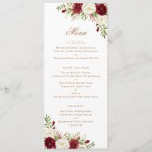 Blumenroter Burgund Weiße Vegetation Moderne Minim