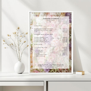 Blumensalon-Preisliste Poster