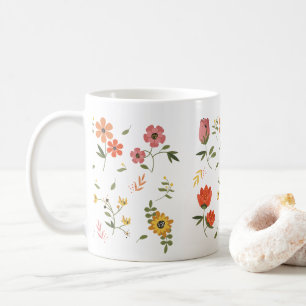 Blumensammlung kaffeetasse