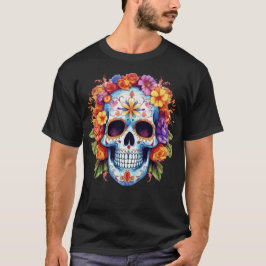 Blumenschädel 13 T-Shirt