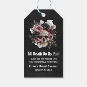 Blumenschädel bis zum Tod tun uns Teil Brautparty Geschenkanhänger