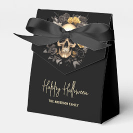 Blumenschädel-Halloween-Party Geschenkschachtel