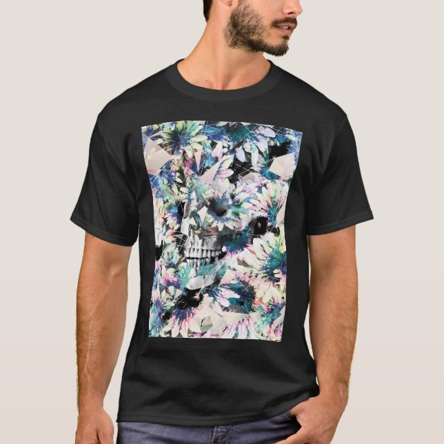 Blumenschädel T-Shirt (Vorderseite)