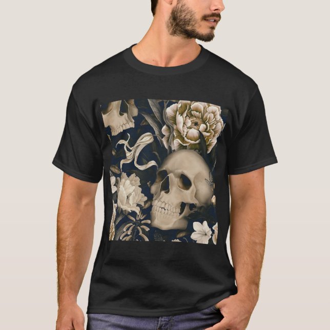 Blumenschädel T-Shirt (Vorderseite)