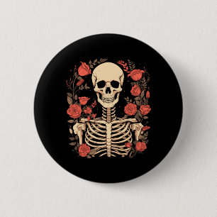 Blumenschädel Tag der Regierungsbehörde Dia Button