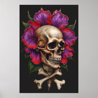 Blumenschädel und -krebse - botanisches Gothisch