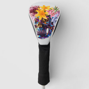 "Blumenschädelstrahlen" Golf Headcover