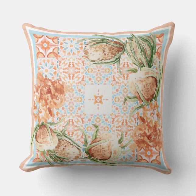 Blumenschal-Design Kissen (Vorderseite)
