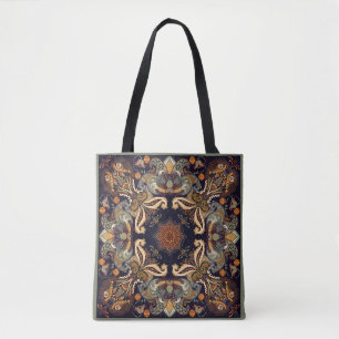 Blumenschal-Design. Square Ornament mit Dekoration Tasche
