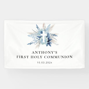 Blumenschild aus Pampas Banner