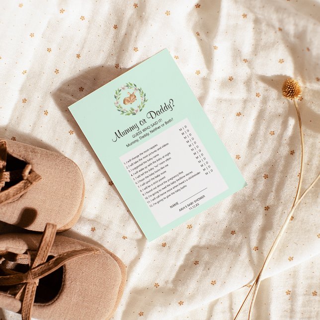 Blumenschläfer auf Green Mummy oder Daddy Game Flyer (Von Creator hochgeladen)