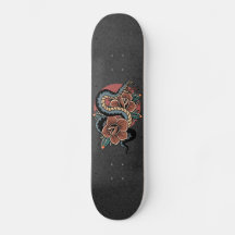 Blumenschlange Mystic Grunge Illustration Esoteric