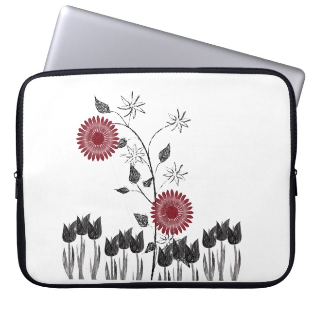 Blumenschlauch für Ipad Laptopschutzhülle (Vorderseite)