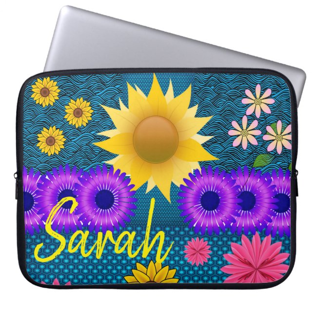 Blumenschlauch für Ipad Laptopschutzhülle (Vorderseite)