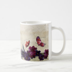 Blumenschmetterlinge Kaffeetasse