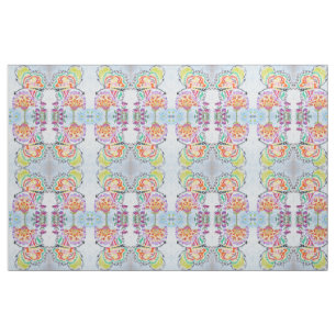 Blumenschmetterlings-Kaleidoskop Stoff