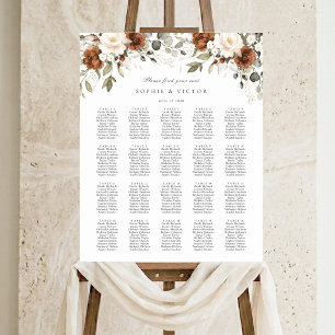 Blumenschmied Weiß 20 Tisch Hochzeit Sitzordnung Poster