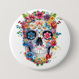 Blumenschmuck Button